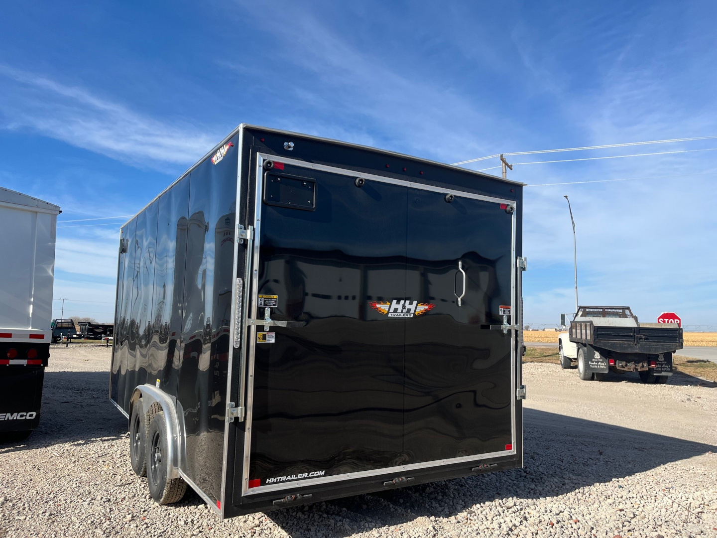 New 2026 H&H Trailers 8x16 HH Series Flat Top V-Nose Enclosed Cargo Trailer 10K Tandem Cargo / Enclosed Trailer