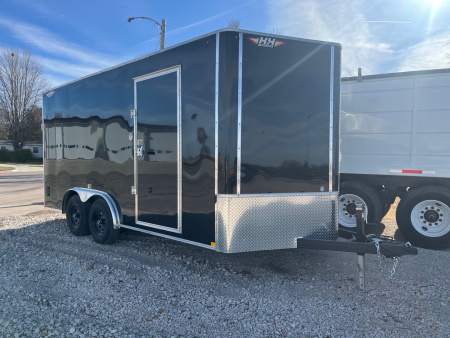 New 2026 H&H Trailers 8x16 HH Series Flat Top V-Nose Enclosed Cargo Trailer 10K Tandem Cargo / Enclosed Trailer