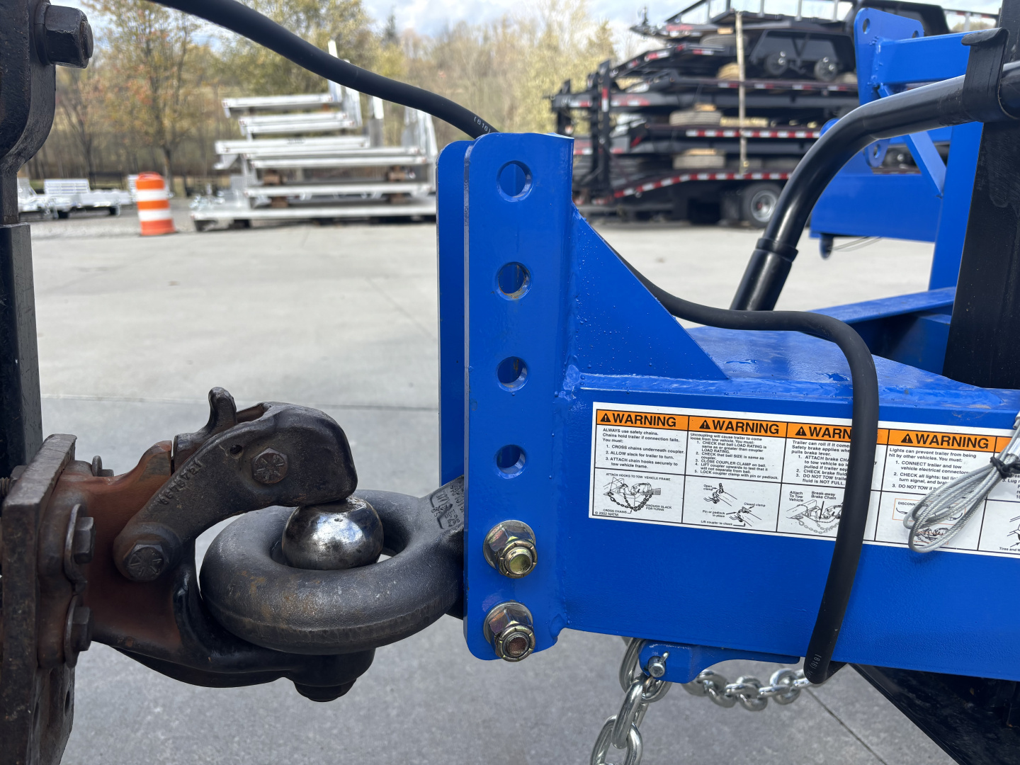 New 2026 Down 2 Earth Trailers 102"X22' Drive Over Equipment Hauler Trailer (Blue) - 14,000# GVWR