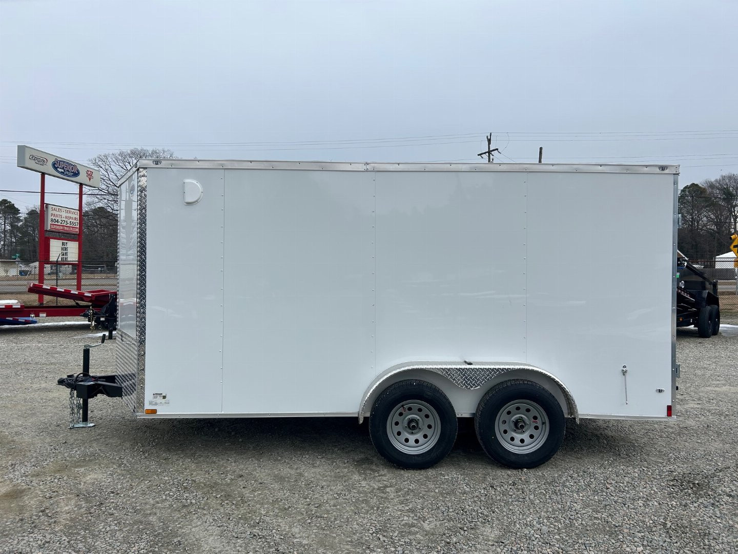 New 2026 Anvil 7X14 7K w/ Double Rear Doors Cargo / Enclosed Trailer