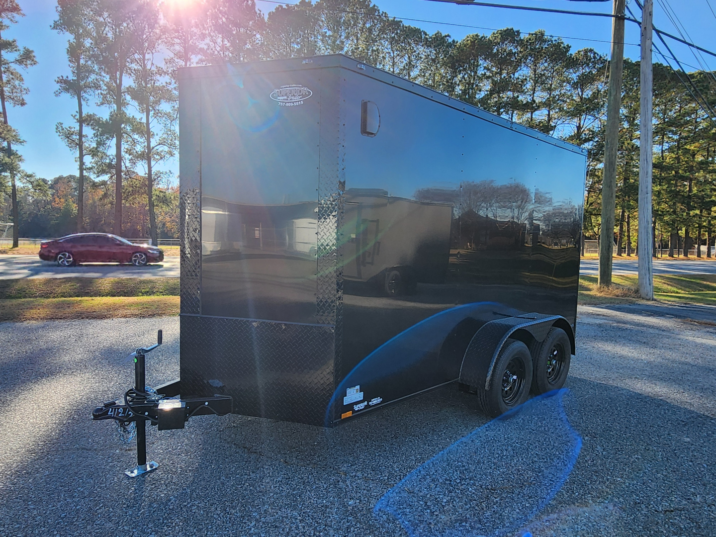New 2026 Anvil 6X12 7K w/ Ramp Door, Extra Height, & Black Out Package Cargo / Enclosed Trailer
