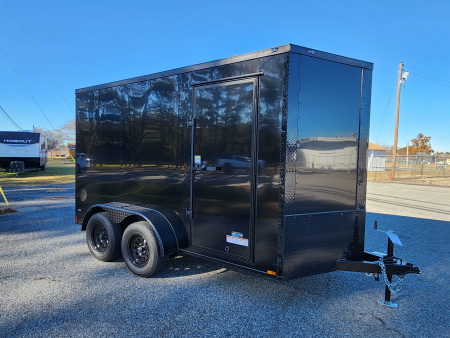 New 2026 Anvil 6X12 7K w/ Ramp Door, Extra Height, & Black Out Package Cargo / Enclosed Trailer