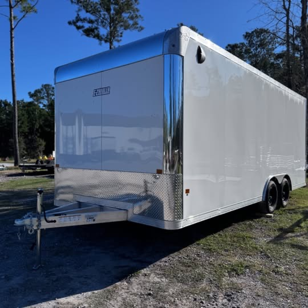 New 2026 Mission 8.5X20 CAR HAULER W/ BLK MOD WHLS Cargo / Enclosed Trailer