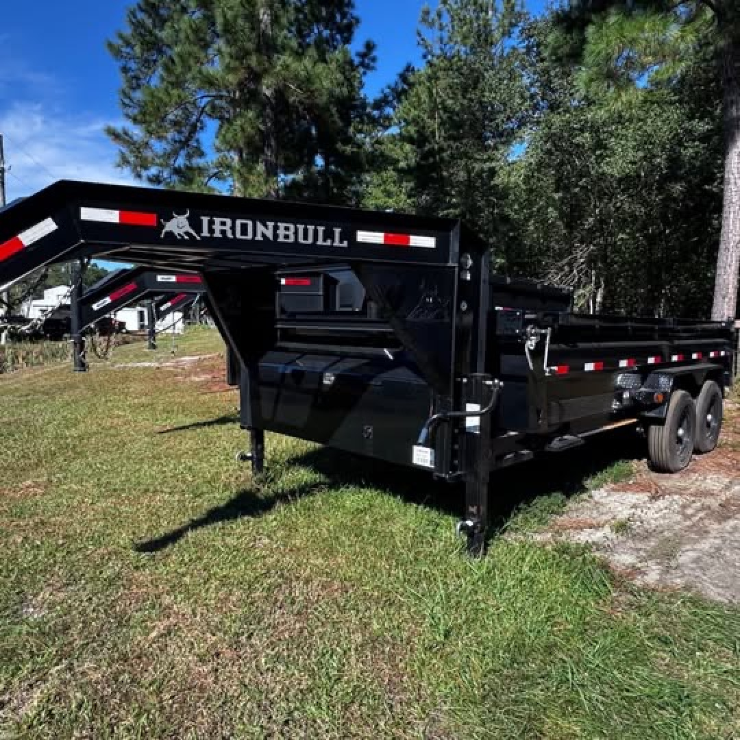 New 2025 Iron Bull 83"x16' GN DUMP 2-7K AXLES, 2' SIDES