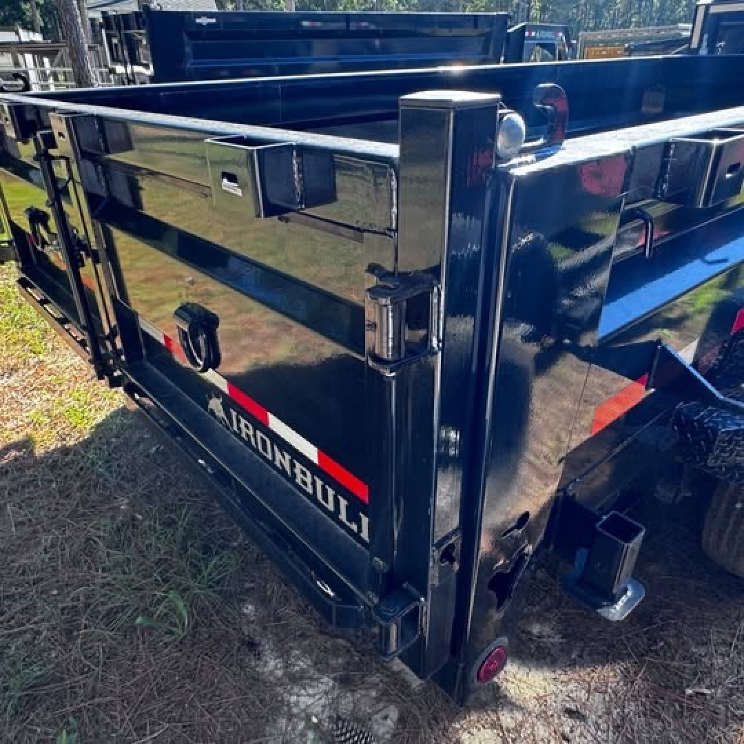 New 2025 Iron Bull 83"x16' GN DUMP 2-7K AXLES, 2' SIDES