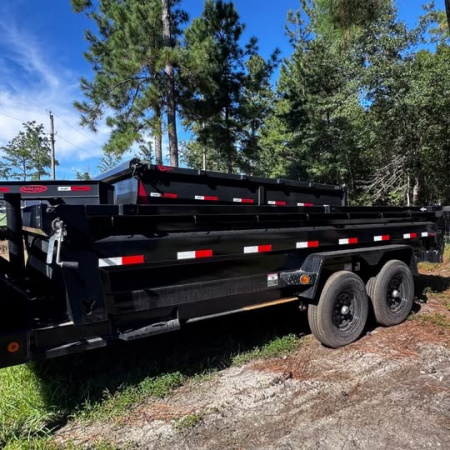 New 2025 Iron Bull 83"x16' GN DUMP 2-7K AXLES, 2' SIDES
