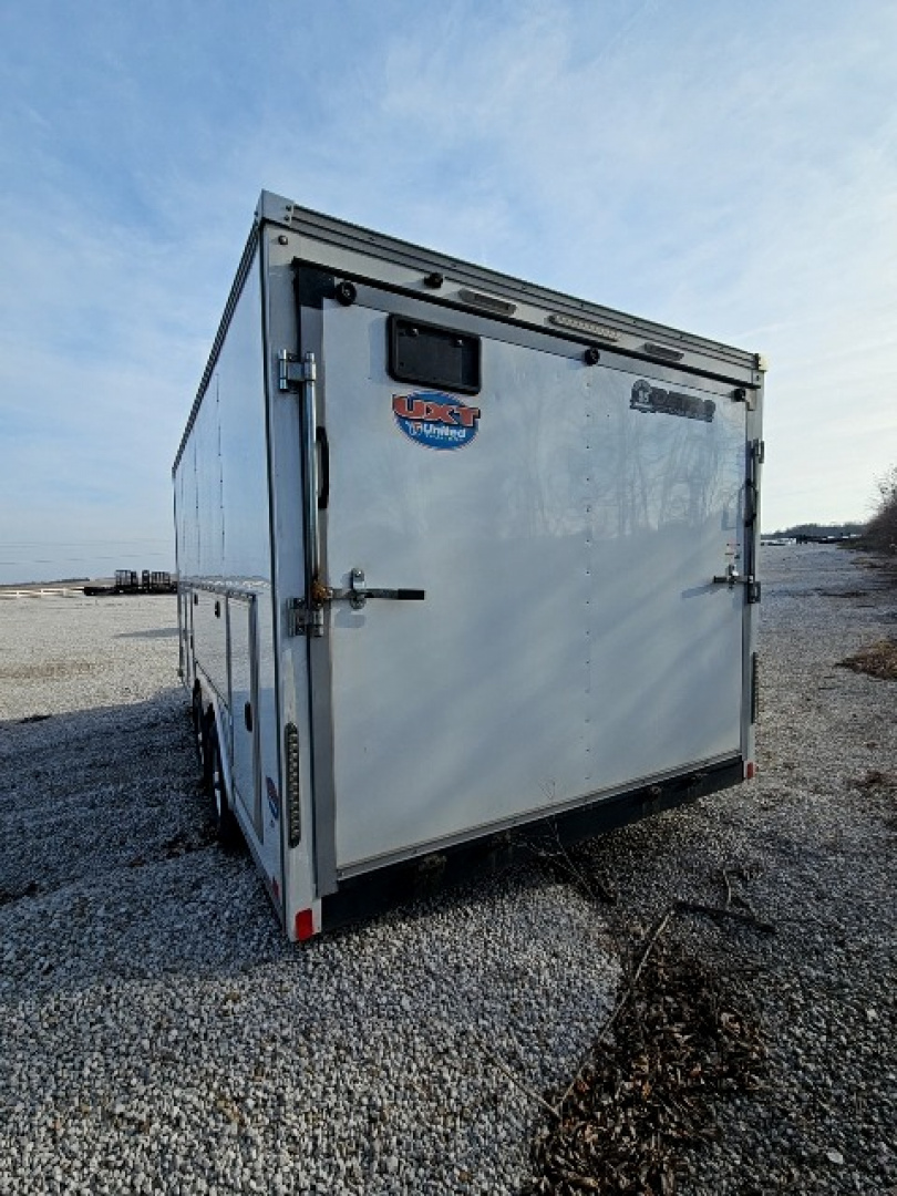 Used 2021 UNITED TRAILERS 8.5 x 16 10K UXT Contractor Enclosed Trailer