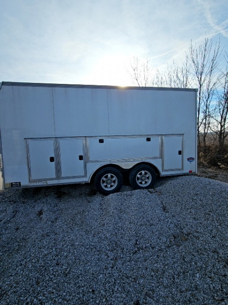 Used 2021 UNITED TRAILERS 8.5 x 16 10K UXT Contractor Enclosed Trailer