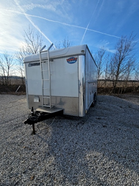Used 2021 UNITED TRAILERS 8.5 x 16 10K UXT Contractor Enclosed Trailer