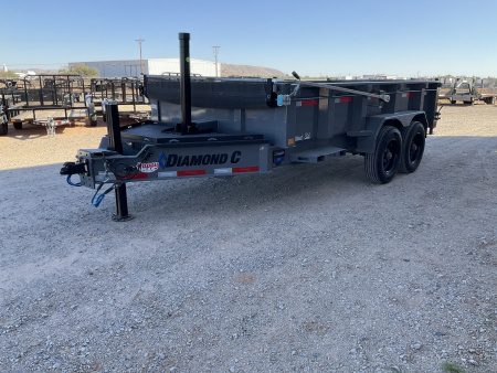 2025 Diamond C 82"x14' BP Low Profile Telescopic Dump w/ 24" Sides- LPT210