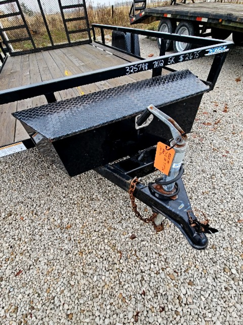 Used 2021 Sure-Trac 7 x 12 5K Tube Top Utility Trailer