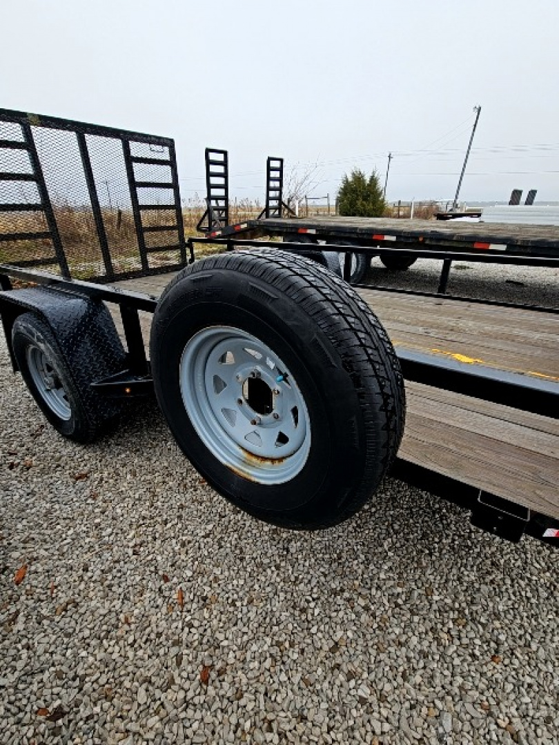 Used 2021 Sure-Trac 7 x 12 5K Tube Top Utility Trailer