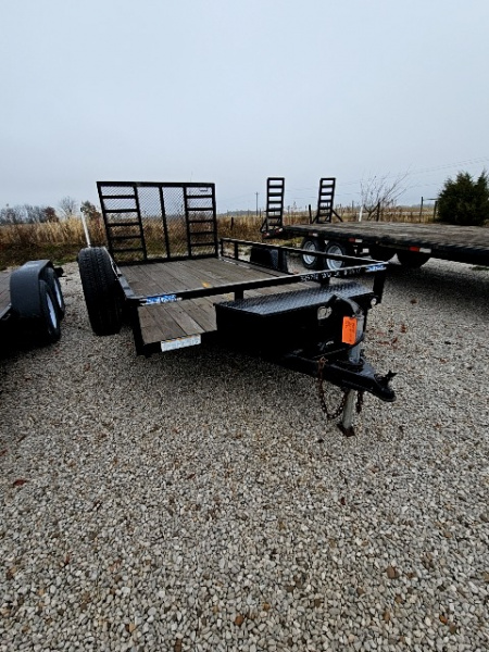 Used 2021 Sure-Trac 7 x 12 5K Tube Top Utility Trailer