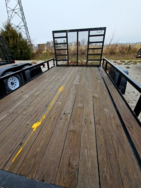 Used 2021 Sure-Trac 7 x 12 5K Tube Top Utility Trailer