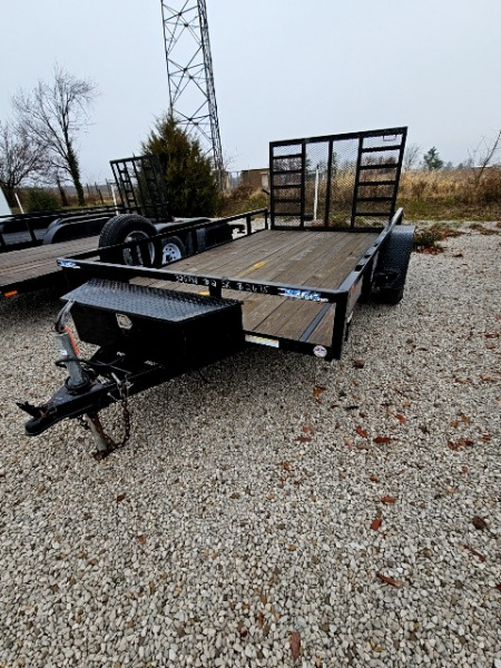 Used 2021 Sure-Trac 7 x 12 5K Tube Top Utility Trailer