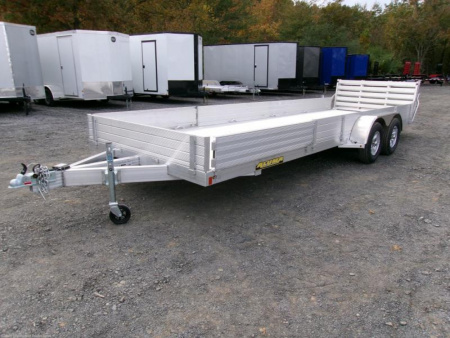New 2024 Aluma 8122TASR 22' Aluminum ATV UTV Utility Trailer