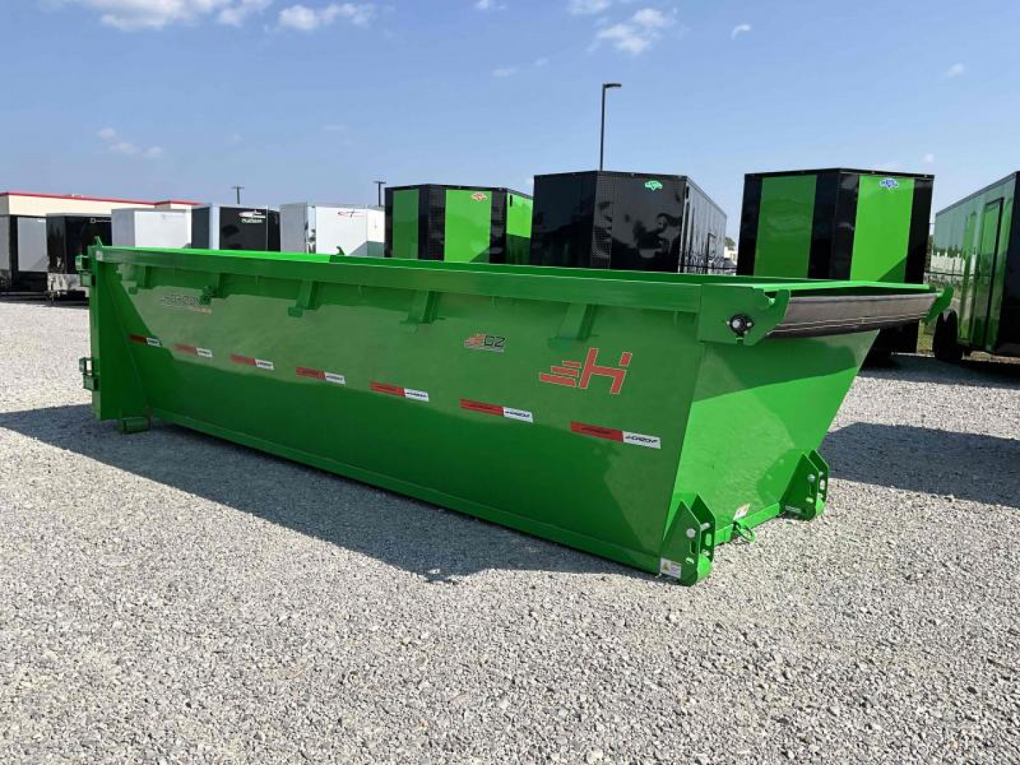 New 2024 Horizon Trailers EDZ 16X60X4 ROLL OFF DUMPTSER + Tarp Dump Bin