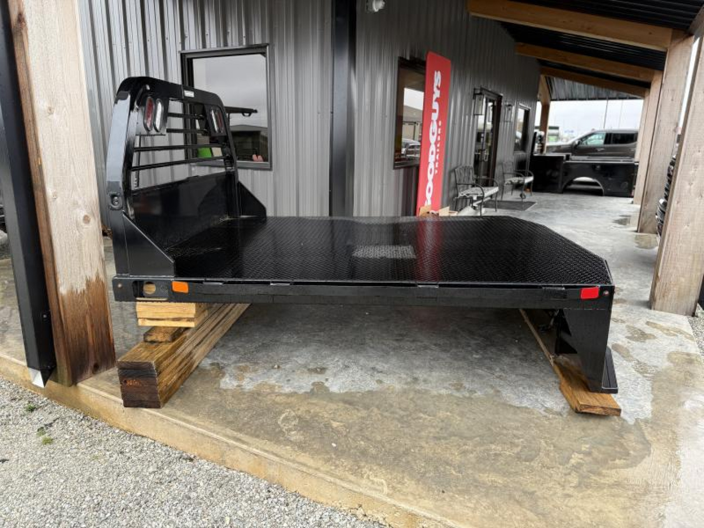 New 2025 903 Truck Beds 2000-C GM SINGLE WHEEL LONG WHEEL BASE 84W x 8.5ft L x 56 CTA x 42 RUNNERS Flat Decks