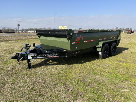 New 2025 Horizon Trailers 83X14 LZ7 30'' SIDE WALLS, 7K AXLES, 14 PLYTIRES, TARP, RAMPS, SPREAD GATE Dump Trailer