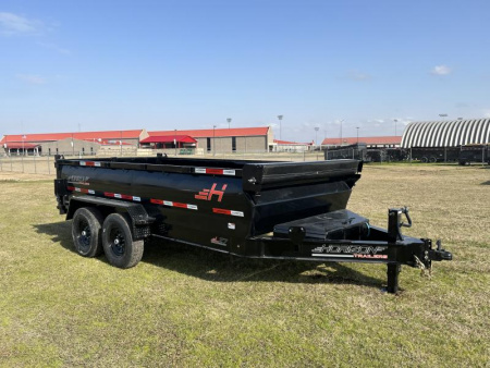 New 2025 Horizon Trailers 83X14 LZ7 30'' SIDE WALLS, 7K AXLES, 14 PLYTIRES, TARP, RAMPS, SPREAD GATE Dump Trailer