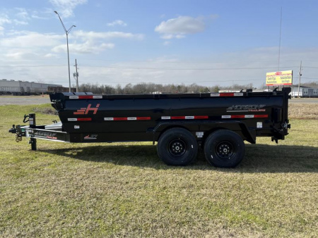 New 2025 Horizon Trailers 83X14 LZ7 30'' SIDE WALLS, 7K AXLES, 14 PLYTIRES, TARP, RAMPS, SPREAD GATE Dump Trailer