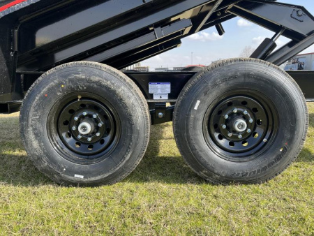 New 2025 Horizon Trailers 83X14 LZ7 30'' SIDE WALLS, 7K AXLES, 14 PLYTIRES, TARP, RAMPS, SPREAD GATE Dump Trailer