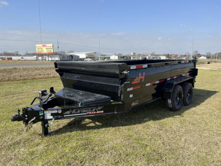 New 2025 Horizon Trailers 83X14 LZ7 30'' SIDE WALLS, 7K AXLES, 14 PLYTIRES, TARP, RAMPS, SPREAD GATE Dump Trailer