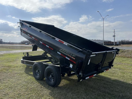 New 2025 Horizon Trailers 83X14 LZ7 30'' SIDE WALLS, 7K AXLES, 14 PLYTIRES, TARP, RAMPS, SPREAD GATE Dump Trailer