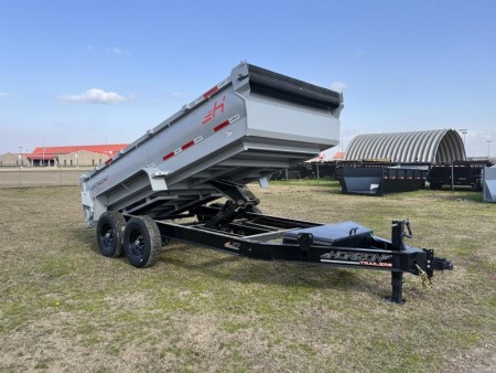 New 2025 Horizon Trailers 83X14 LZ7 30'' SIDE WALLS, 7K AXLES, 14 PLYTIRES, TARP, RAMPS, SPREAD GATE Dump Trailer