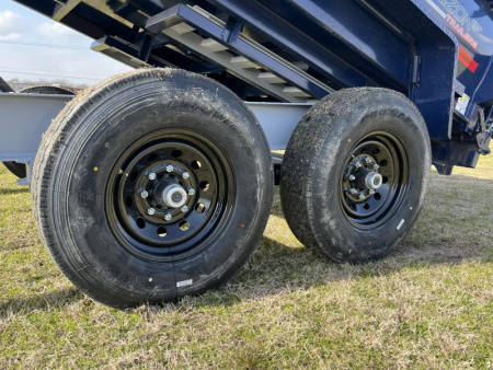 New 2025 Horizon Trailers 83X14 LZ7 30'' SIDE WALLS, 7K AXLES, 14 PLYTIRES, TARP, RAMPS, SPREAD GATE Dump Trailer