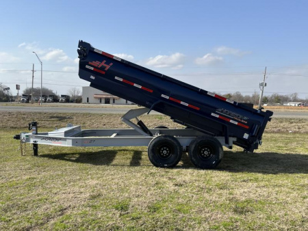 New 2025 Horizon Trailers 83X14 LZ7 30'' SIDE WALLS, 7K AXLES, 14 PLYTIRES, TARP, RAMPS, SPREAD GATE Dump Trailer