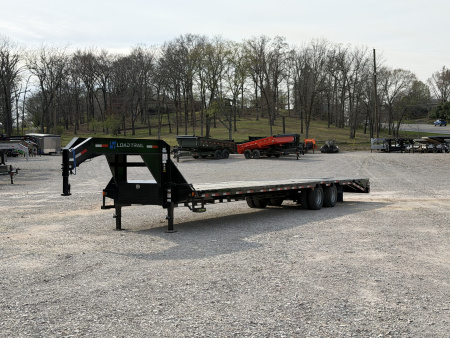 New 2025 Load Trail GP 102x40 Tandem Low-Pro Gooseneck w/Under Frame Bridge & Pipe Bridge Deckover Flatbed Trailer 25,900 GVWR