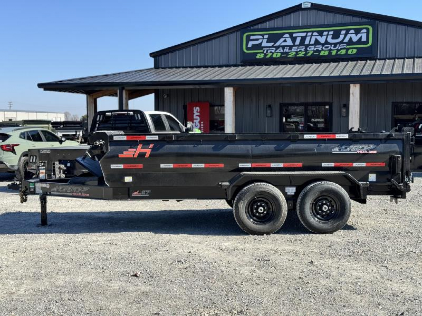 New 2025 Horizon Trailers LZ7 83x14 HIGH SIDE 14k GVWR Dump Trailer