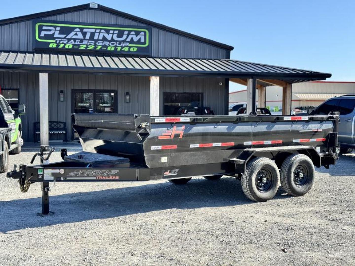 New 2025 Horizon Trailers LZ7 83x14 HIGH SIDE 14k GVWR Dump Trailer