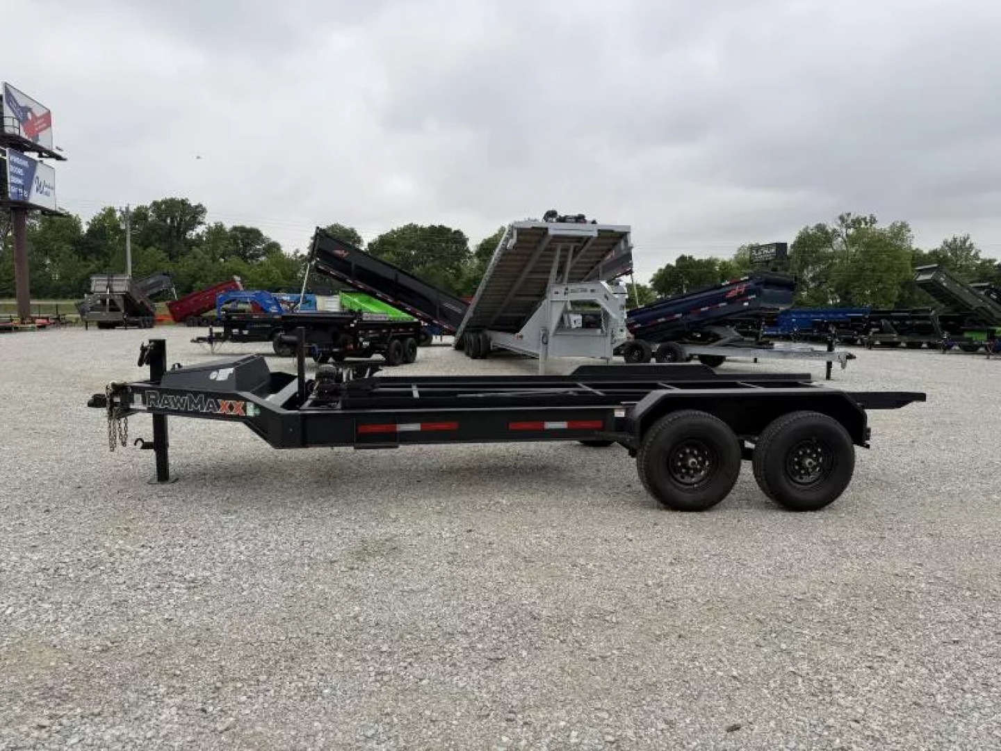 New 2025 RawMaxx RDX 83X16 BUMPER PULL 14K GVWR Roll Off