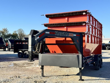 New 2025 RawMaxx 83X16 RDX GOOSENECK 14K GVWR Roll Off