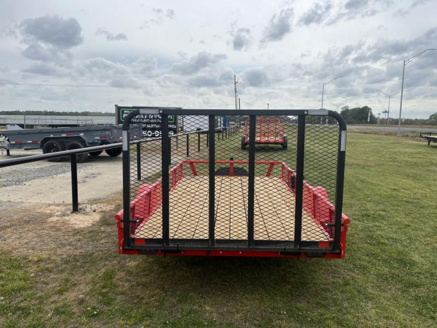New 2025 RawMaxx 77X12 4' FOLDING GATE 2990K GVWR W/TOOLBOX Utility Trailer