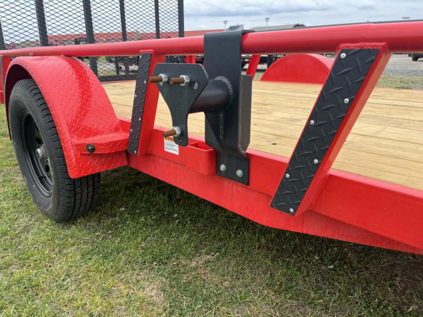 New 2025 RawMaxx 77X12 4' FOLDING GATE 2990K GVWR W/TOOLBOX Utility Trailer