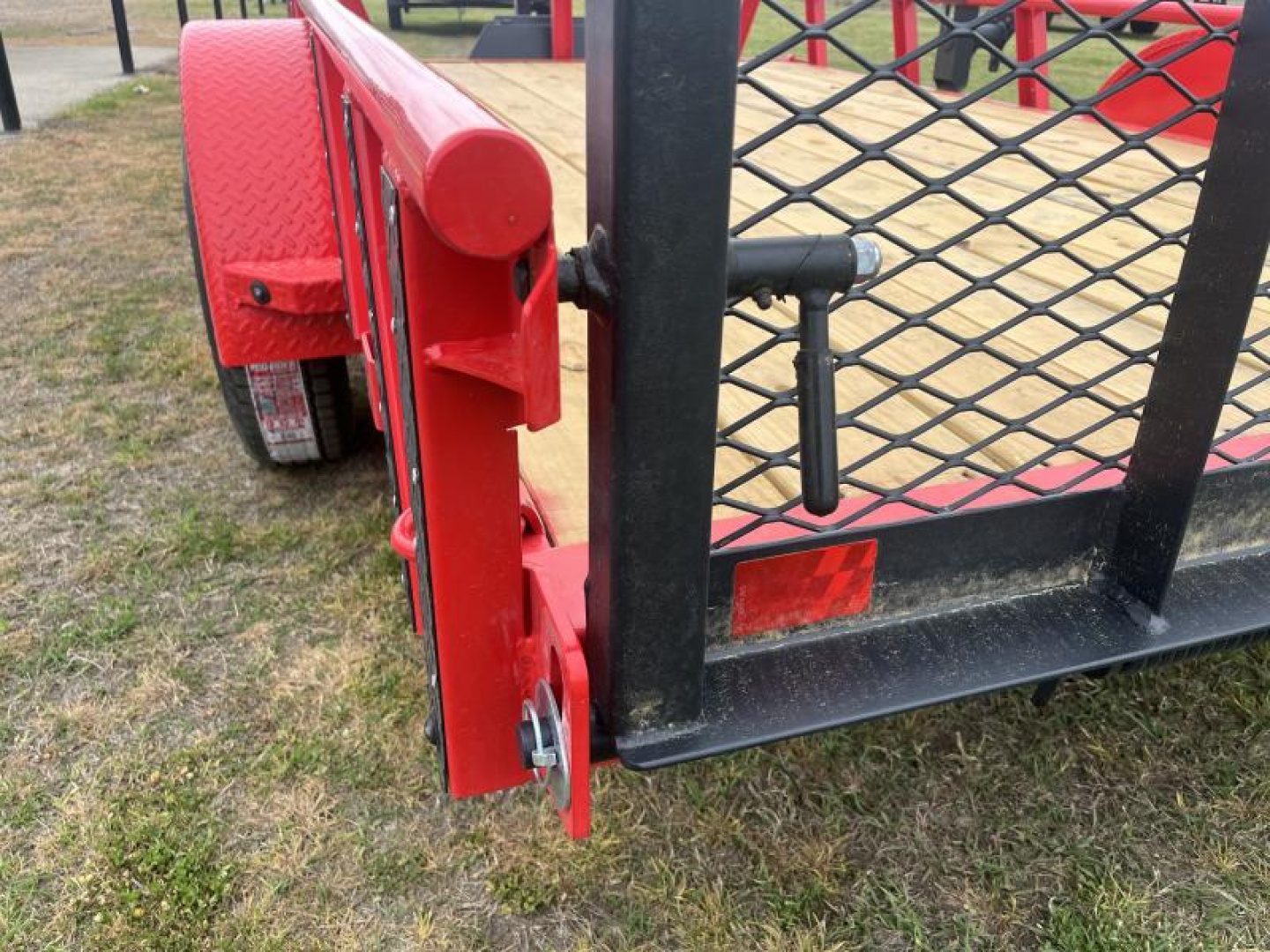 New 2025 RawMaxx 77X12 4' FOLDING GATE 2990K GVWR W/TOOLBOX Utility Trailer