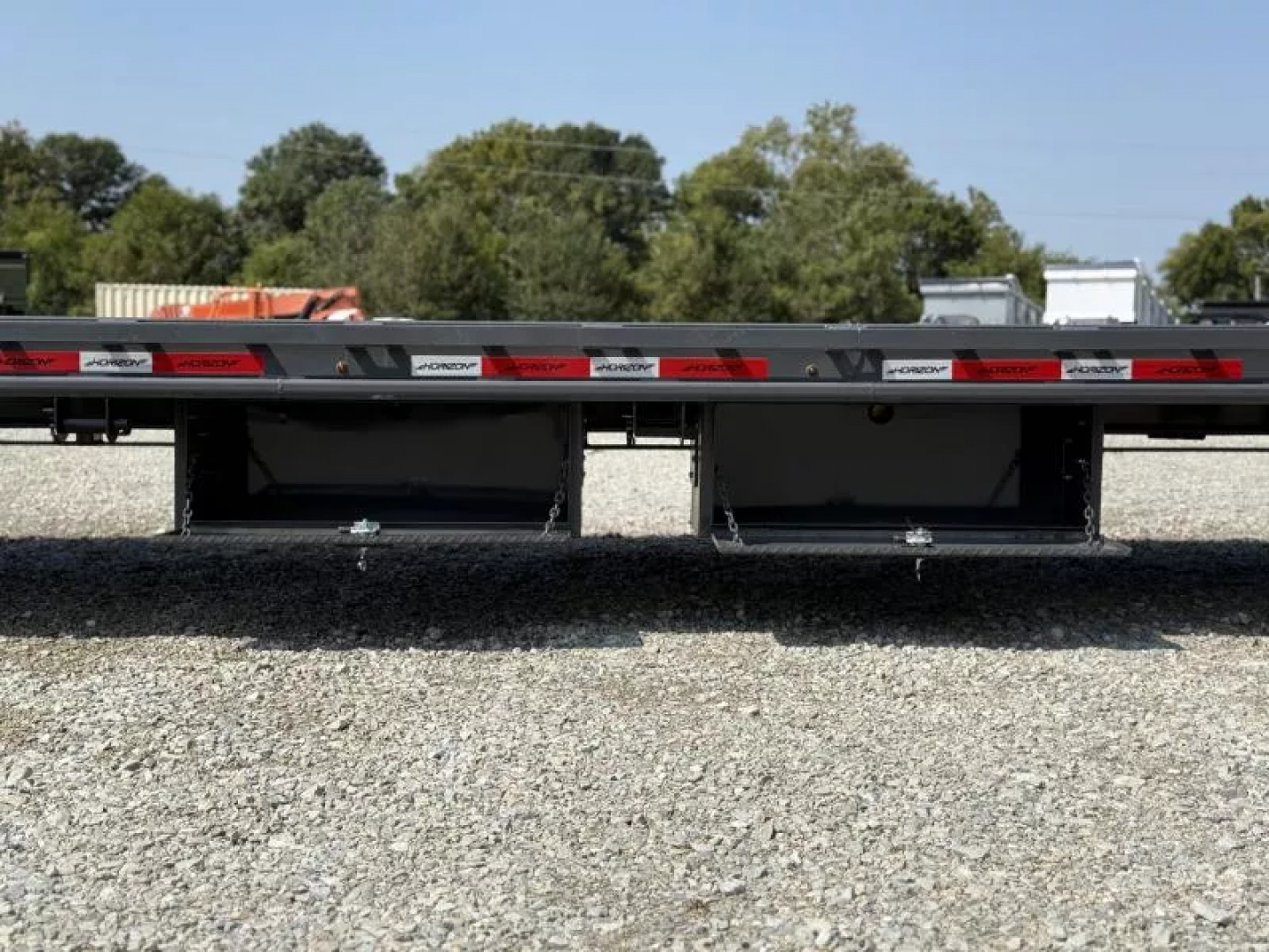 New 2025 Horizon Trailers FHZSS 102X40 GOOSENECK HOTSHOT SUPER SINGLE 10K W/SLIDE RATCHETS 25,000 GVWR Flatbed Trailer