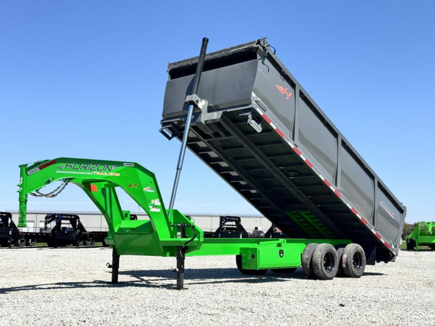 New 2025 Horizon Trailers HZH 96X20X4 HIGH SIDE TANDEM DUAL TELESCOPIC Dump Trailer 25K GVWR