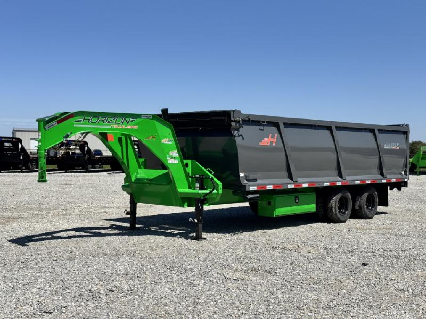 New 2025 Horizon Trailers HZH 96X20X4 HIGH SIDE TANDEM DUAL TELESCOPIC Dump Trailer 25K GVWR