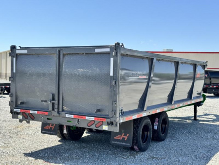 New 2025 Horizon Trailers HZH 96X20X4 HIGH SIDE TANDEM DUAL TELESCOPIC Dump Trailer 25K GVWR