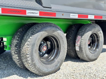 New 2025 Horizon Trailers HZH 96X20X4 HIGH SIDE TANDEM DUAL TELESCOPIC Dump Trailer 25K GVWR