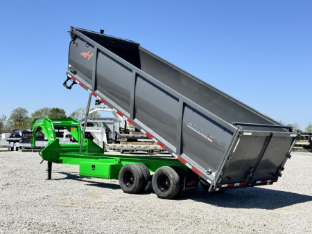 New 2025 Horizon Trailers HZH 96X20X4 HIGH SIDE TANDEM DUAL TELESCOPIC Dump Trailer 25K GVWR