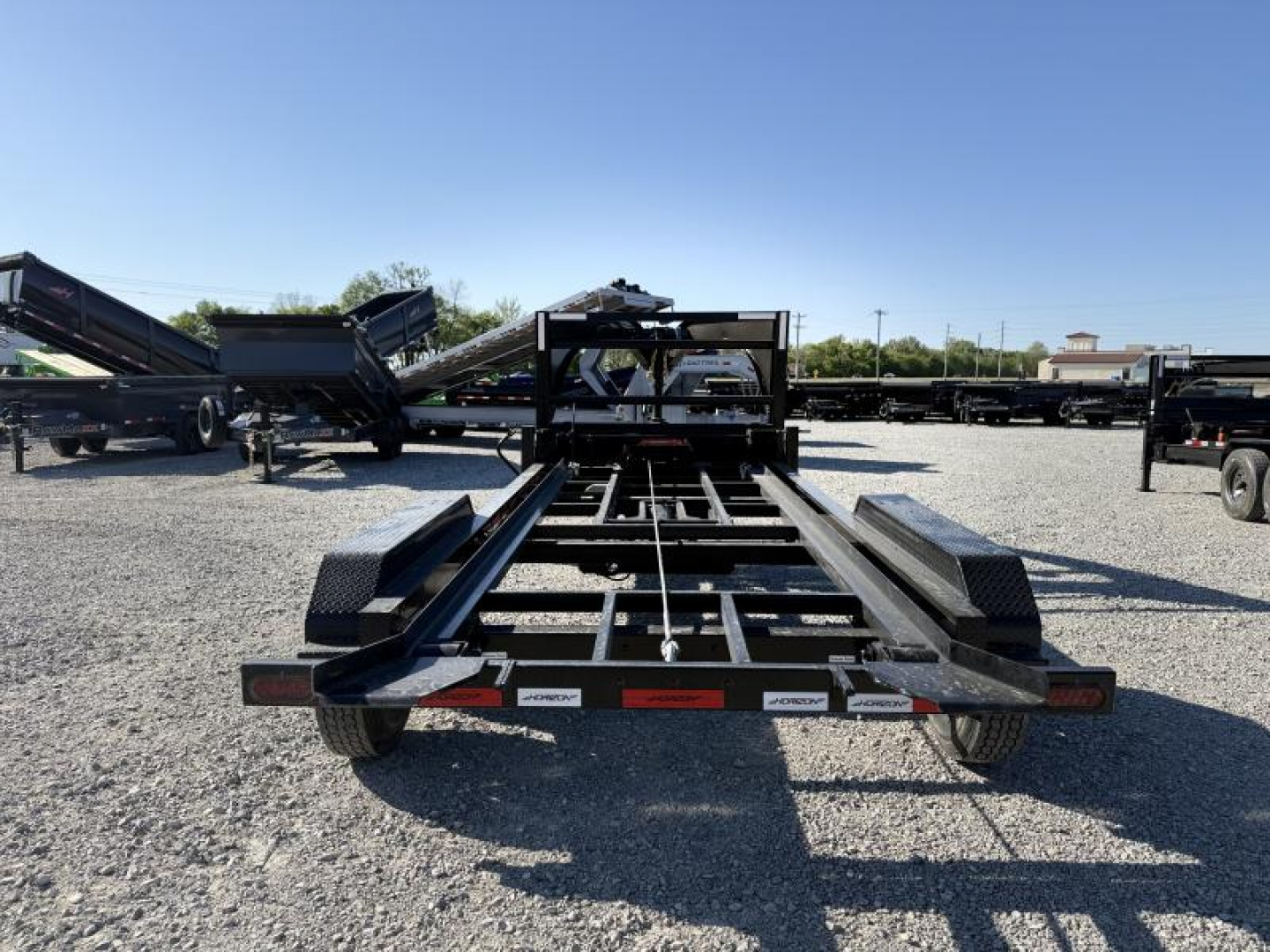 New 2025 Horizon Trailers RDZ 102x16 8K TANDEM AXLE GOOSENECK ROLL OFF TRAILER 17.9K GVWR