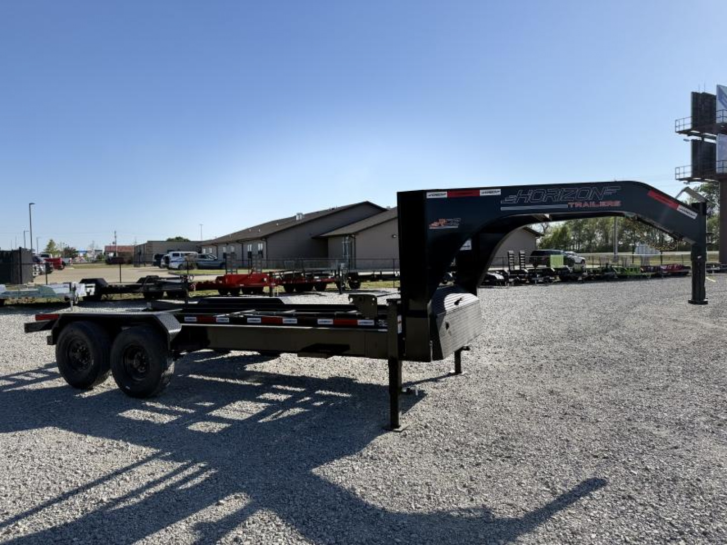 New 2025 Horizon Trailers RDZ 102x16 8K TANDEM AXLE GOOSENECK ROLL OFF TRAILER 17.9K GVWR