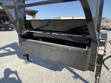 New 2025 Horizon Trailers RDZ 102x16 8K TANDEM AXLE GOOSENECK ROLL OFF TRAILER 17.9K GVWR