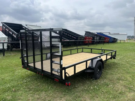 New 2025 Load Trail SE 83X14 UTILITY WITH 4' FOLD IN GATE  Utility Trailer
