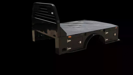 New 2025 903 Truck Beds Skirted Bed with Gooseneck 84 Wide, 7 Long, 40 CTA, 42-1/4 Runners